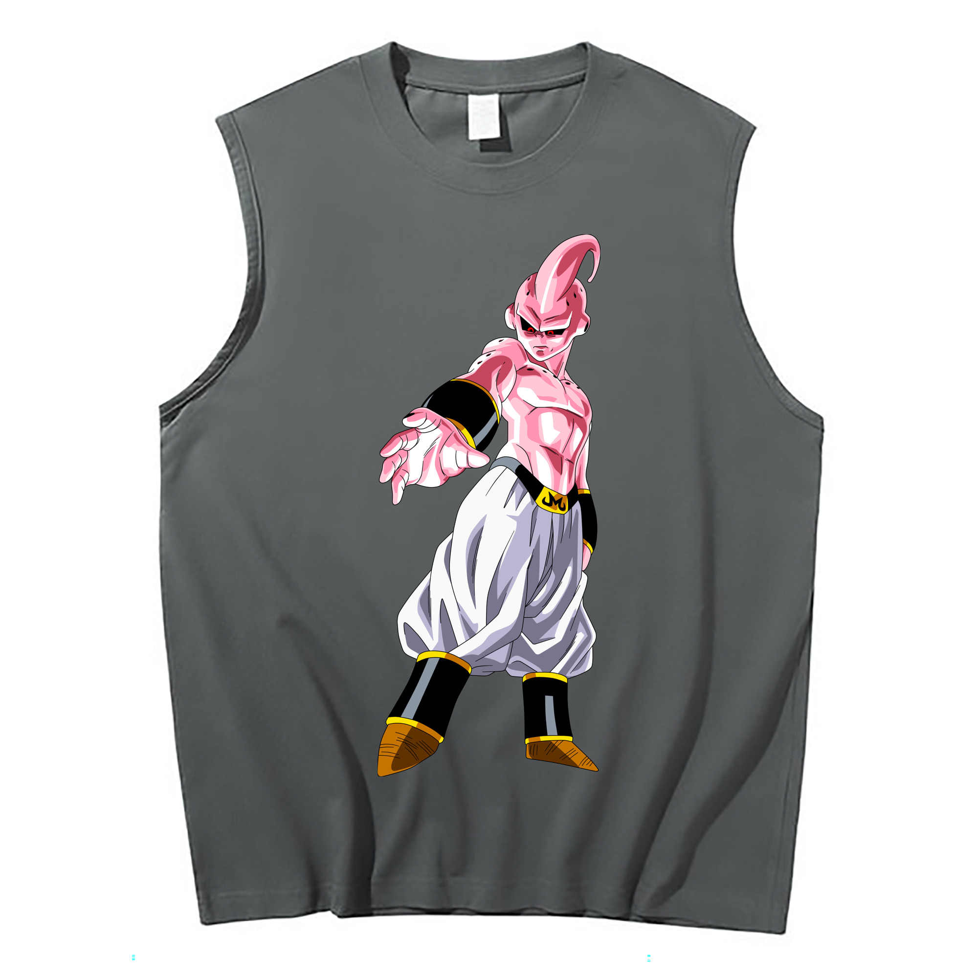 （画像用） ドラゴンボール 魔人ブウ DRAGON BALL Majin Buu コットン100％タンクトップ（フロントプリント）